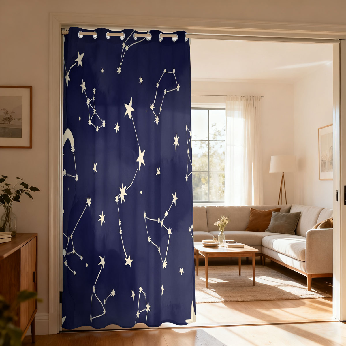 Home Decor Curtains - 1pc レトロローズフローラルシングルループカーテン、リビングルーム寝室用装飾ドアカーテン、ファッショナブルなホームハンギングカーテン