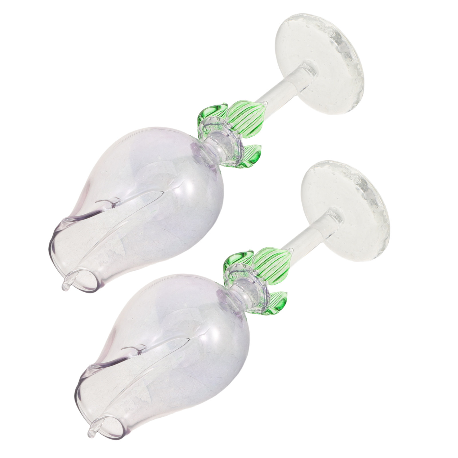 Home Decor Essentials - 2個入り 花型ガラス製エッセンシャルオイルディフューザー 装飾用アロマセラピーガラスボトル フレグランスディフューザー 家庭、オフィス、寝室用