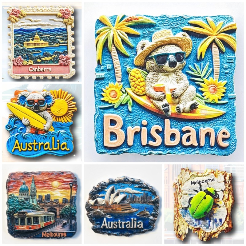 Home Decor Melbourne - オーストラリア冷蔵庫ステッカーシドニー旅行お土産キャンベラメルボルン冷蔵庫マグネット家の装飾誕生日プレゼント