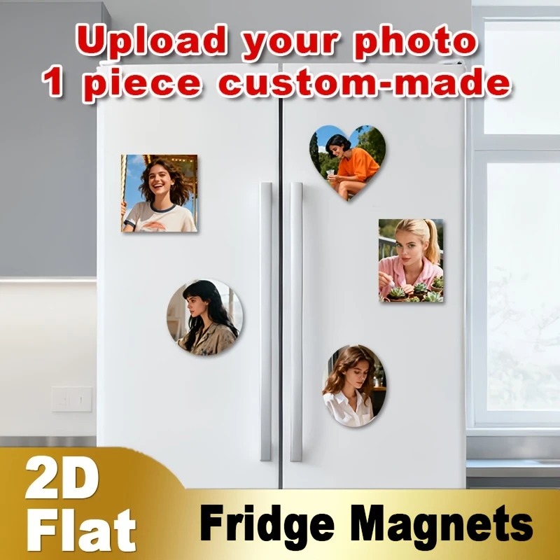 Home Decor Painting - カスタム写真冷蔵庫マグネット 2D フラットパーソナライズされた写真冷蔵庫マグネットカスタマイズされた家族ペット写真キッチン家の装飾