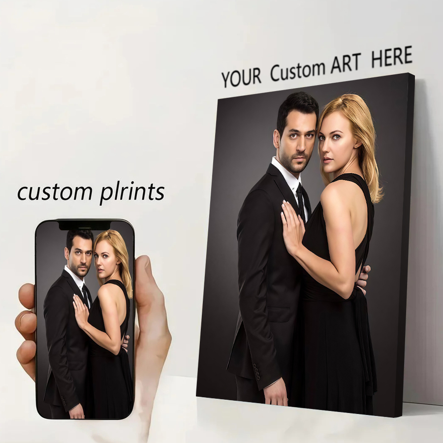 Home Decor Painting - カスタムプリントキャンバスポスターアニメゲームポスターあなたの写真による絵画パーソナルギフトカスタマイズフィギュア動物ペット家の装飾