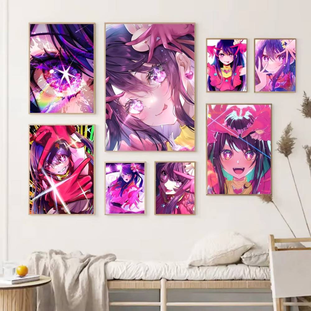 Home Decor Ai - アニメキャラクター A-Ai H-Hoshino ポスター HD プリント