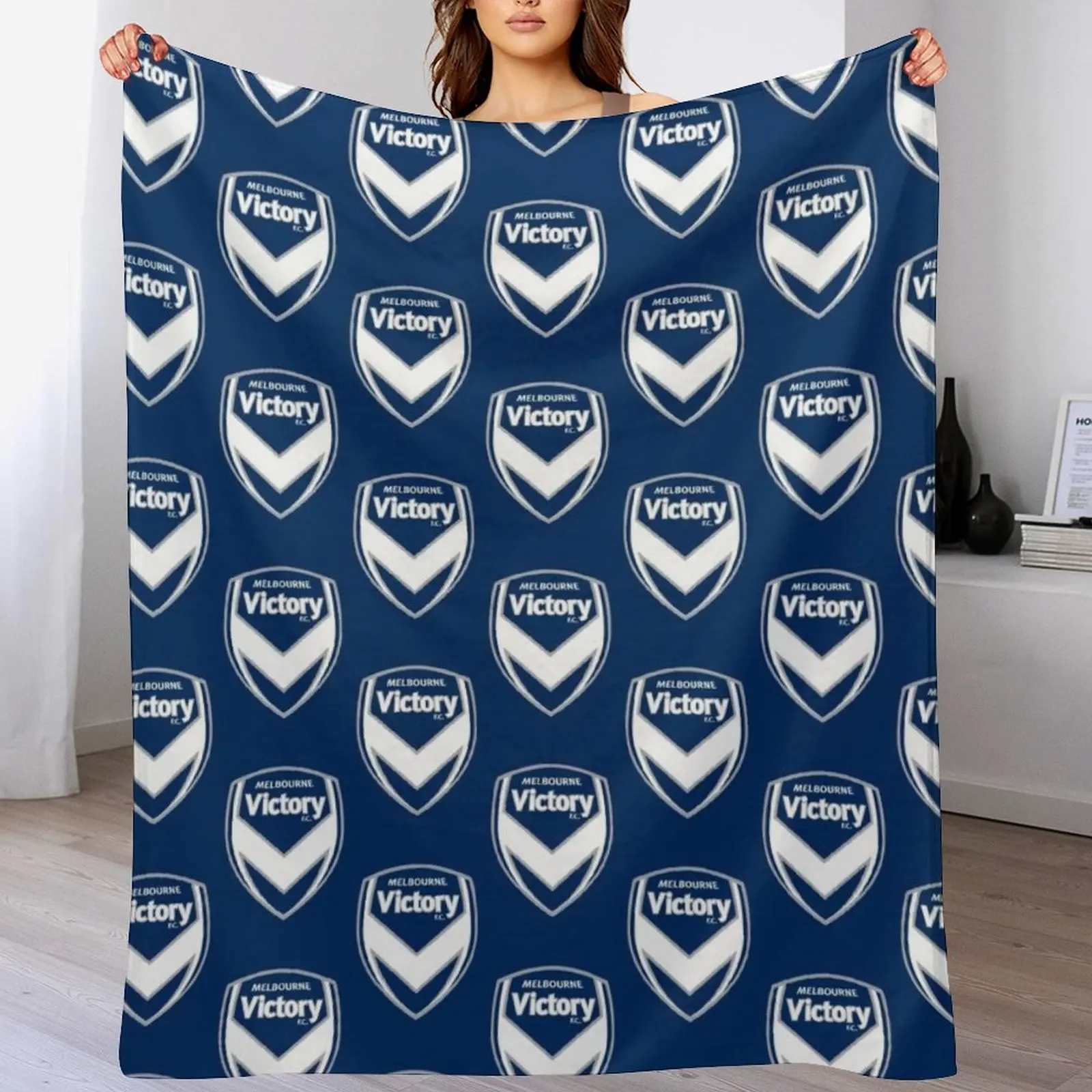 Home Decor Melbourne - メルボルン・ビクトリーFC スローブランケット 暖かいアクセントブランケット リビングルームの装飾用