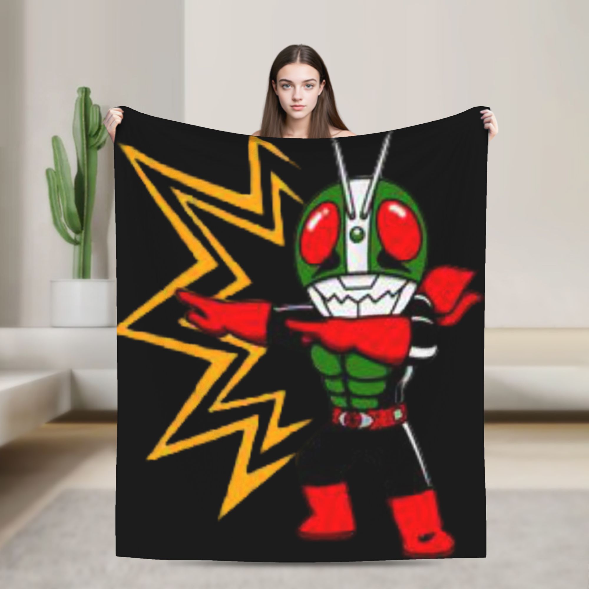 Home Decor Design Ideas - 仮面ライダー漫画ブランケット装飾フランネルスローブランケット家の装飾用スーパーソフトデザイン高品質ベッドカバーギフトアイデア
