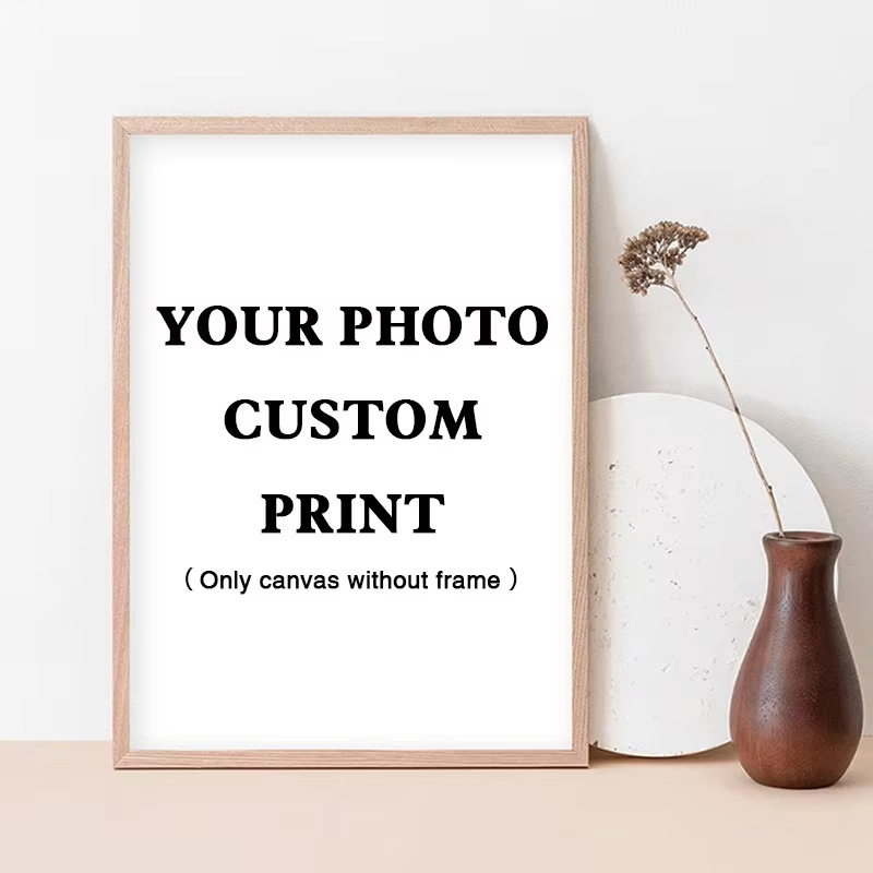 Home Decor Frames - （フレームなし）パーソナライズされたギフト カスタムキャンバスポスタープリント ウォールアート あなたの写真を使った絵画 シンプルな装飾画 ホームデコレーション用