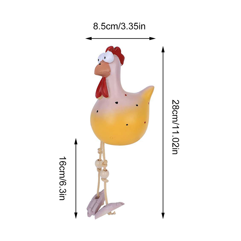 面白い鶏のフェンス装飾樹脂像、家の庭、農場、庭の装飾、鶏の彫 - Home Decor Quirky のレビューと価格