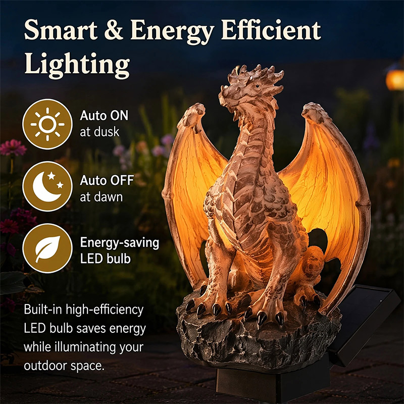 ドラゴンレガシーゴールデンエンバーエディションソーラーガーデ - Home Decor Quirky のレビューと価格