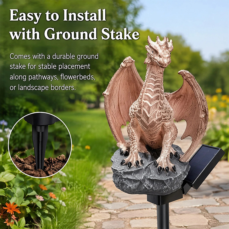 ドラゴンレガシーゴールデンエンバーエディションソーラーガーデ - Home Decor Quirky のレビューと価格