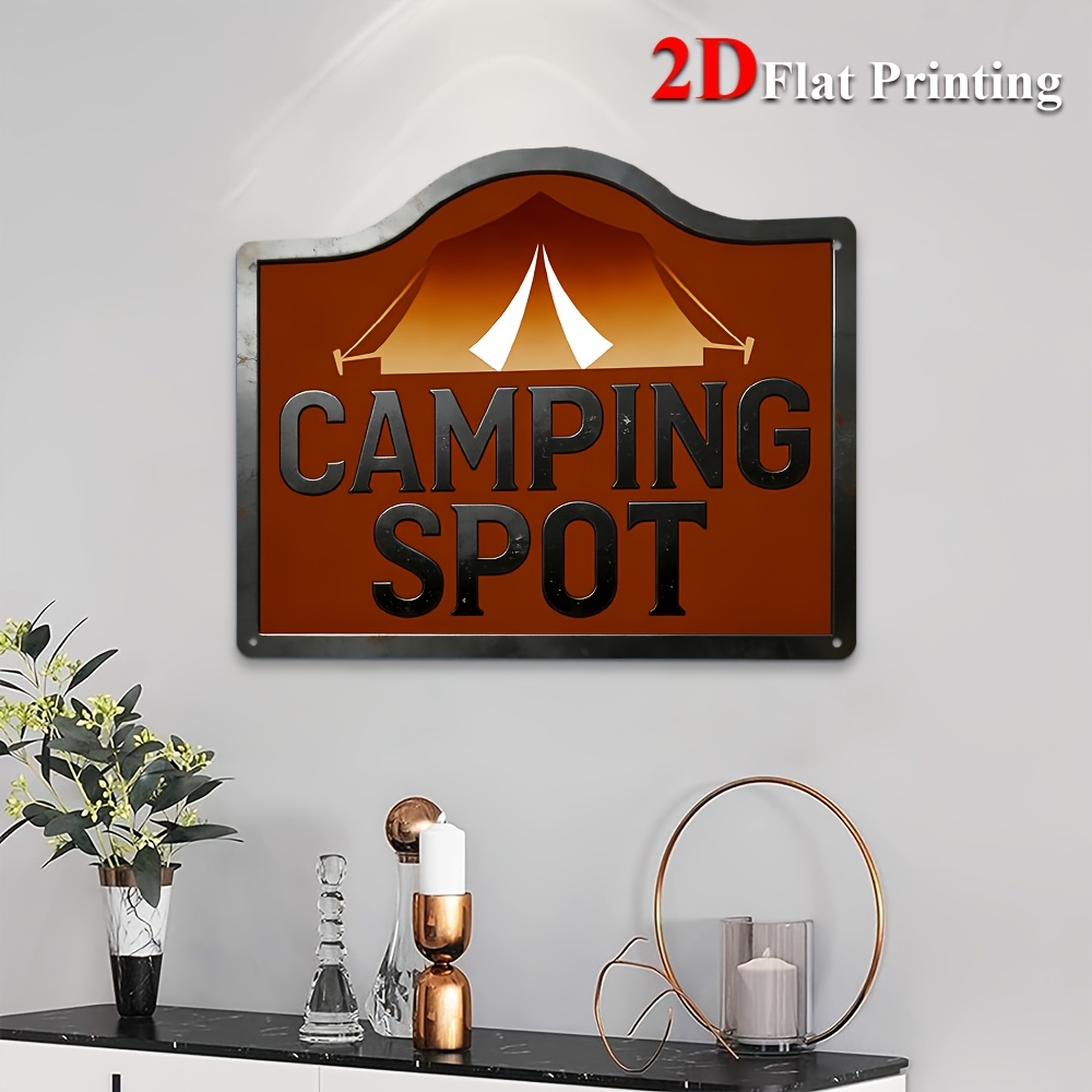 1個の2Dフラットサインアートワークはテントのデザインを描い - Home Decor Location のレビューと価格