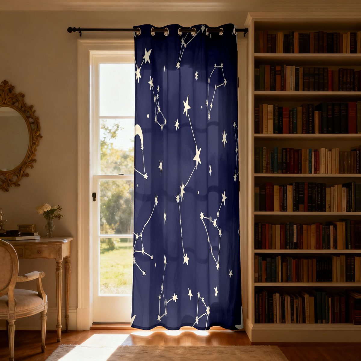 1pc レトロローズフローラルシングルループカーテン、リビン - Home Decor Curtains のレビューと価格