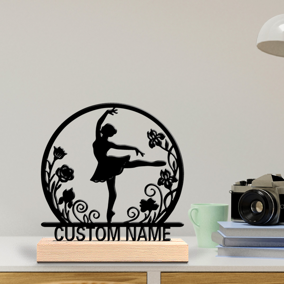1個入り ロマンチックなカスタムメイドのバレエ天体装飾 木製 - Home Decor Frames のレビューと価格