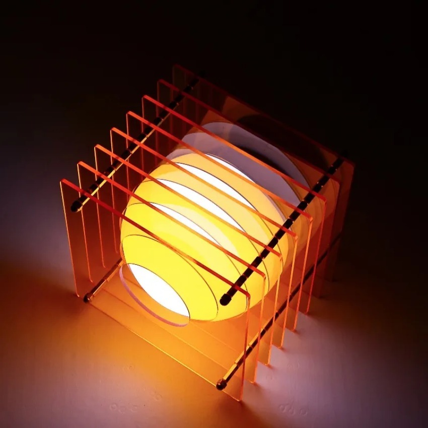 DIY アクリル千層ランプムーンランプデスクトップ装飾中断雰 - Home Decor Pinterest のレビューと価格