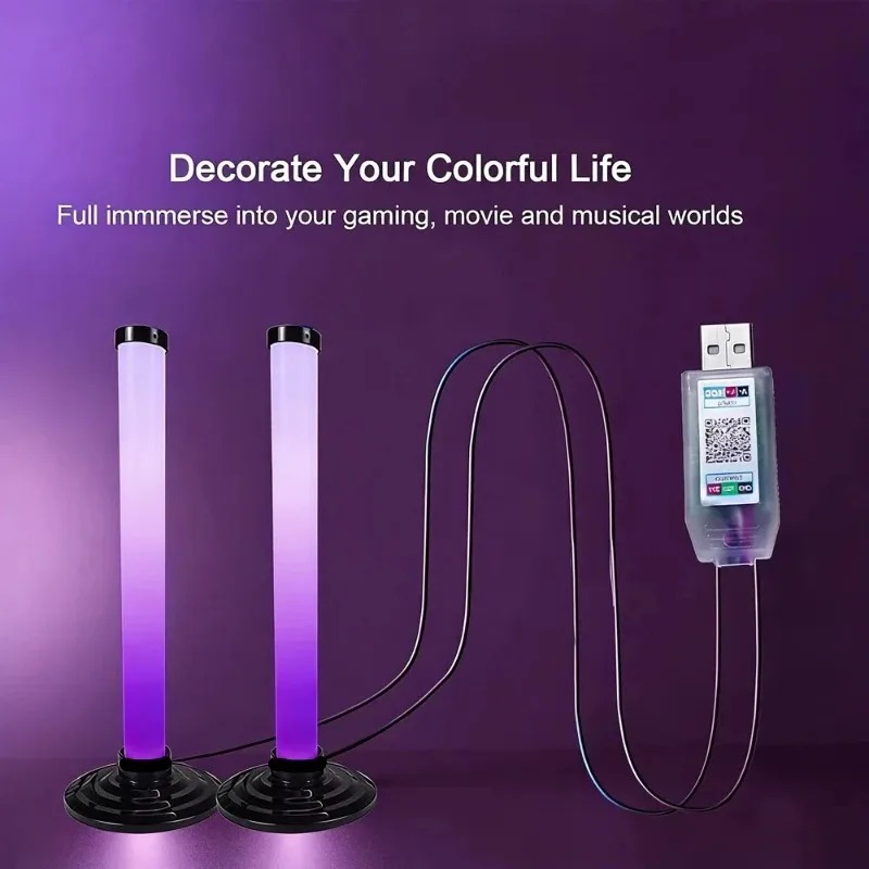 RGB LEDライトバー USB給電式、スマートTVアンビエ - Home Decor Free App のレビューと価格