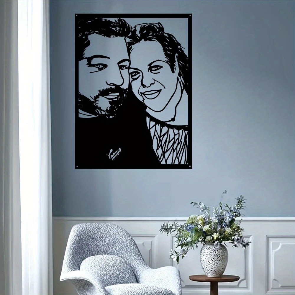 1枚のパーソナライズされたカスタムフレーム入り金属製写真ポー - Home Decor Frames のレビューと価格