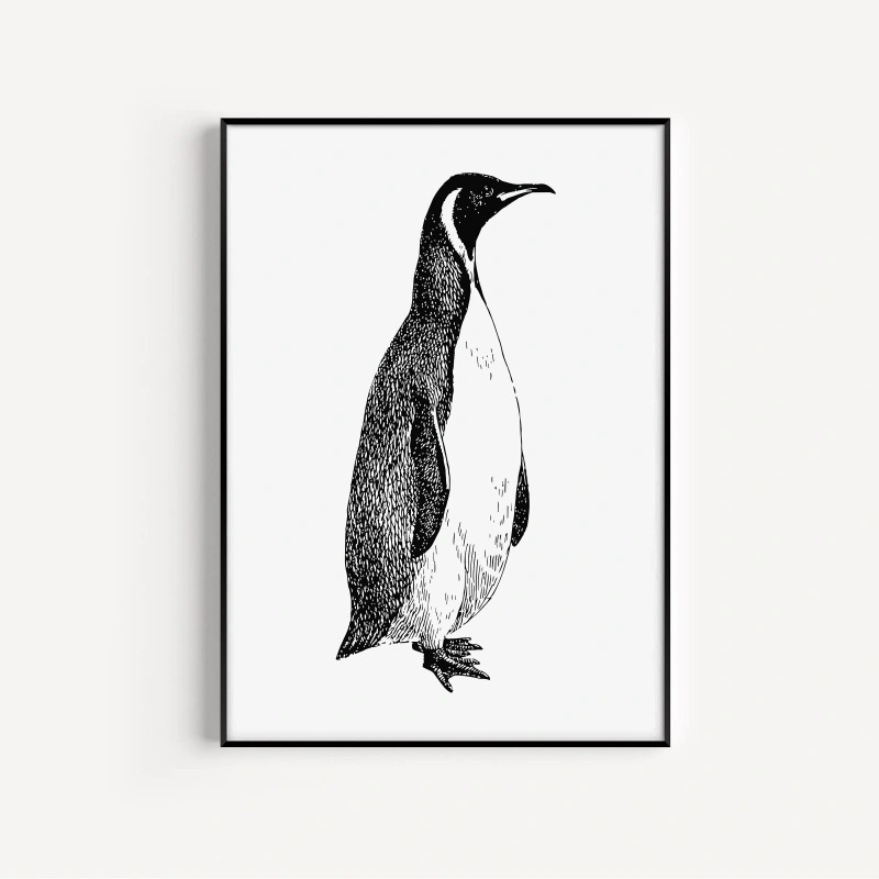 ペンギンポップアートプリントミニマルアニマルウォールアート  - Home Decor Design Ideas のレビューと価格