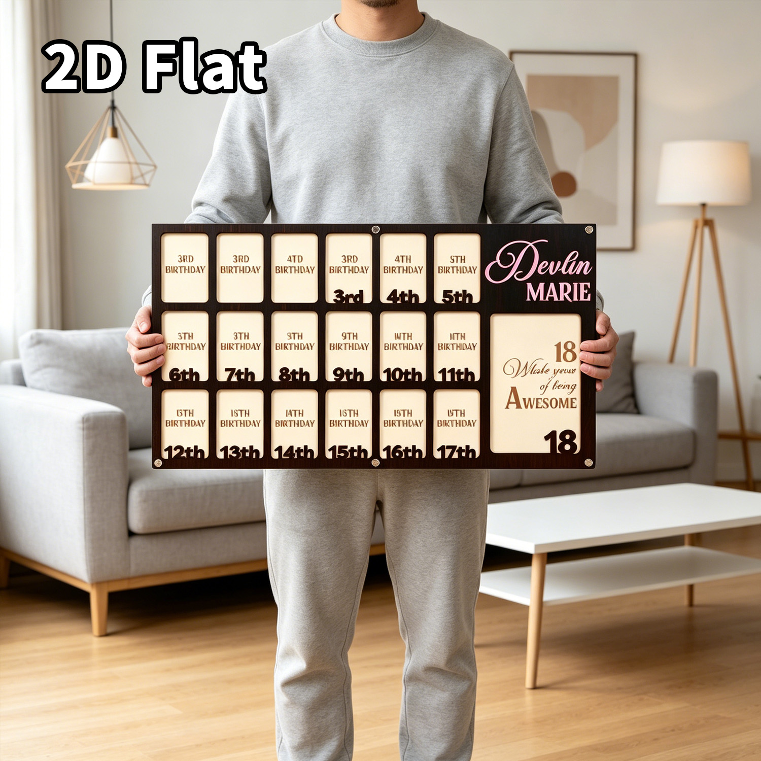 1個入りカスタムグレードフォトフレーム木製飾り板、自宅・オフ - Home Decor Frames のレビューと価格