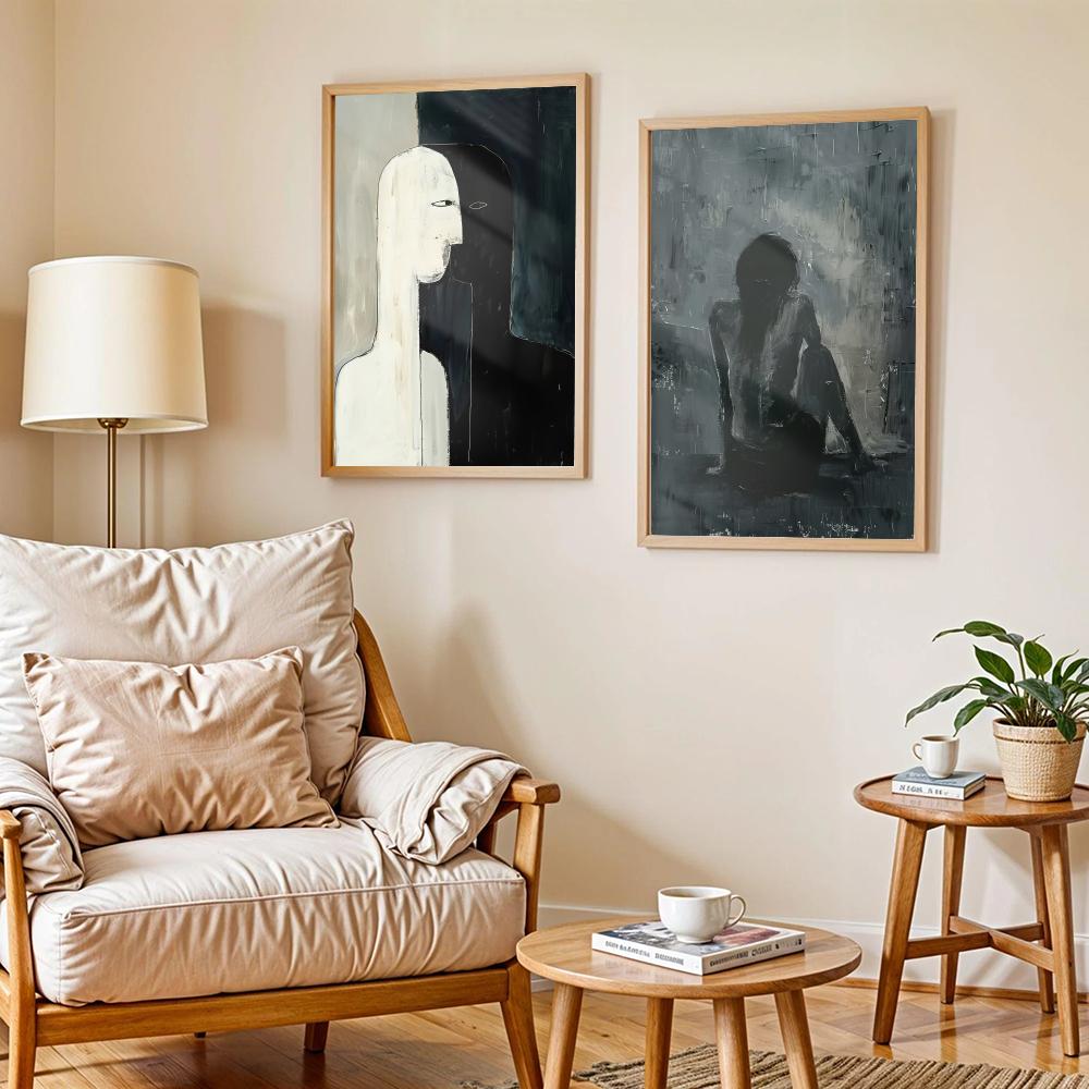 ダークペイントアートデザインポスター モダンな自己粘着アート - Home Decor Design Ideas のレビューと価格