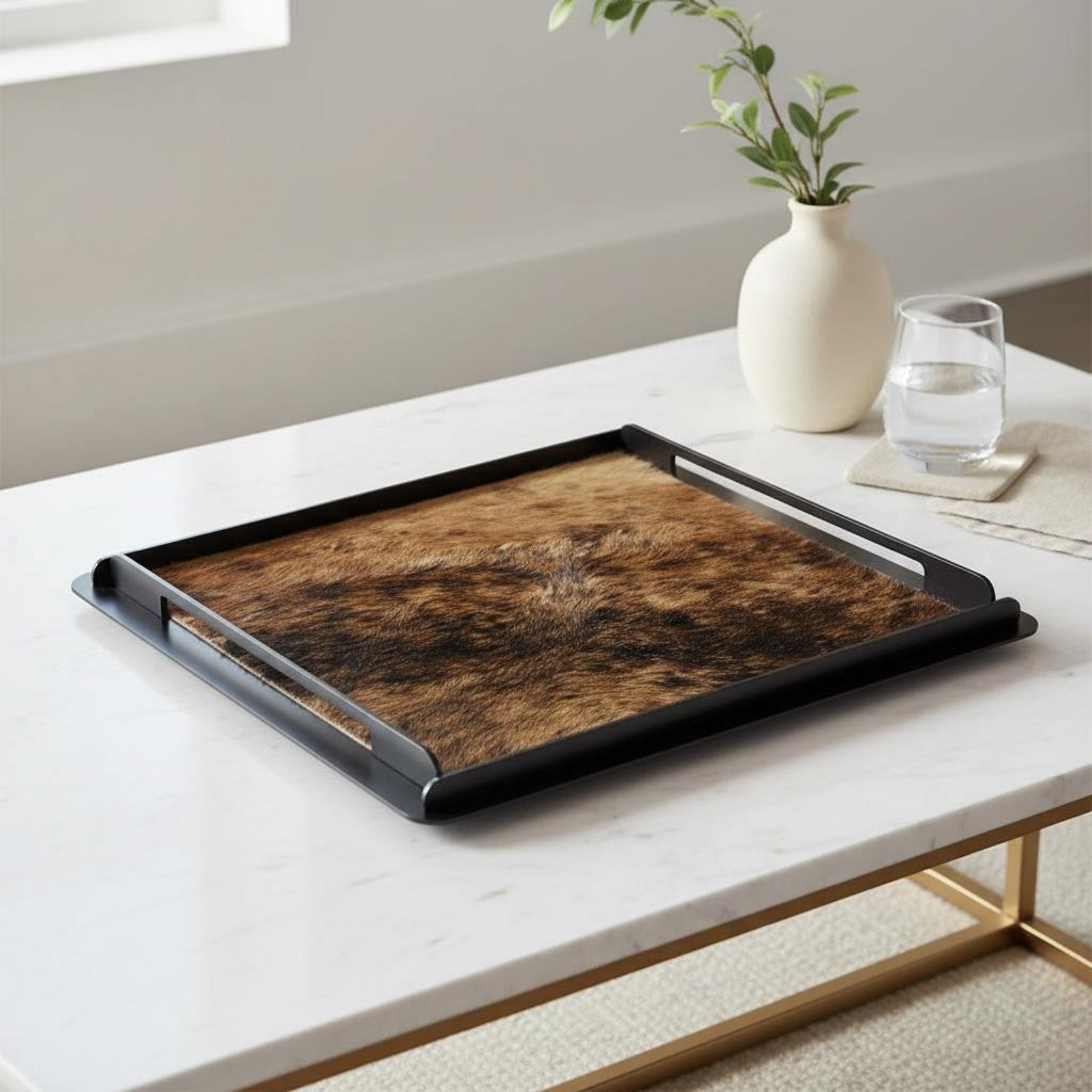 馬毛装飾トレイ クリエイティブデコレーション メタルフレーム - Home Decor Frames のレビューと価格