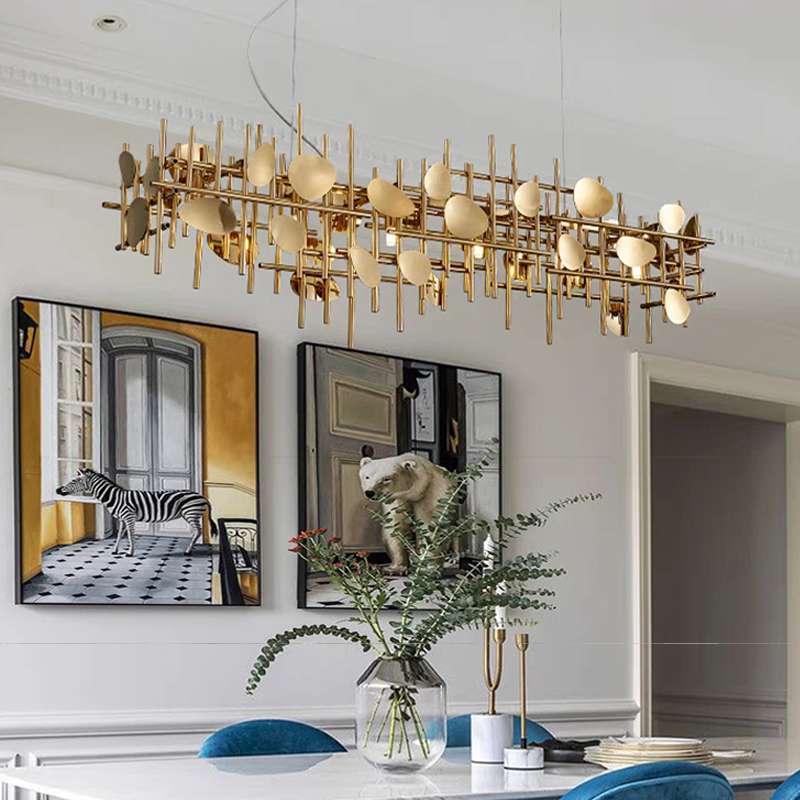 デザイナーデコアイデア幾何学ラインペンダントライト LED  - Home Decor Design Ideas のレビューと価格