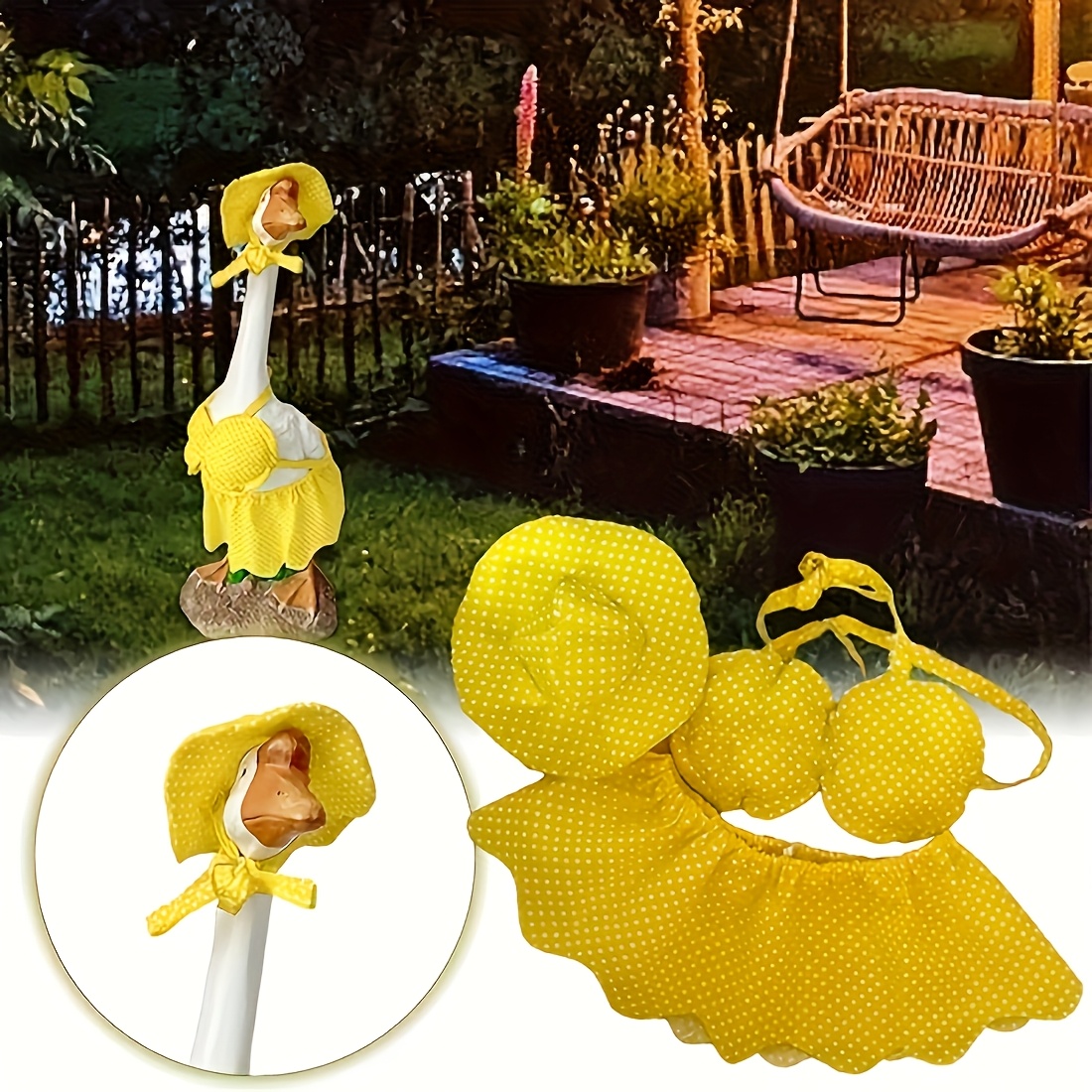 ガチョウの衣装 23 インチ ハワイ ビキニ ポーチ服 芝生 - Home Decor Quirky のレビューと価格