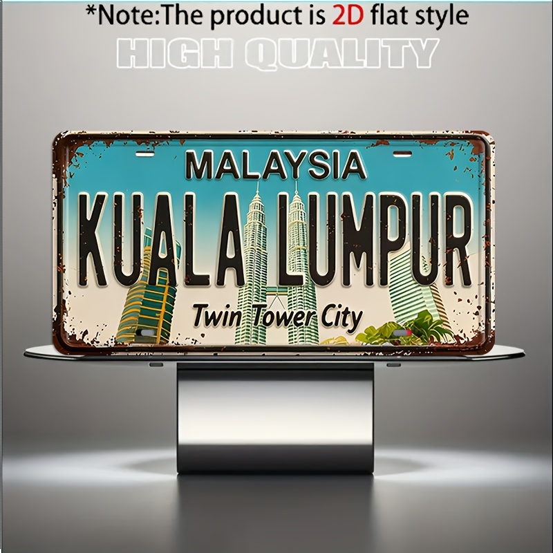 2Dフラット、1個入りヴィンテージクアラルンプールメタルナン - Home Decor Kuala Lumpur のレビューと価格