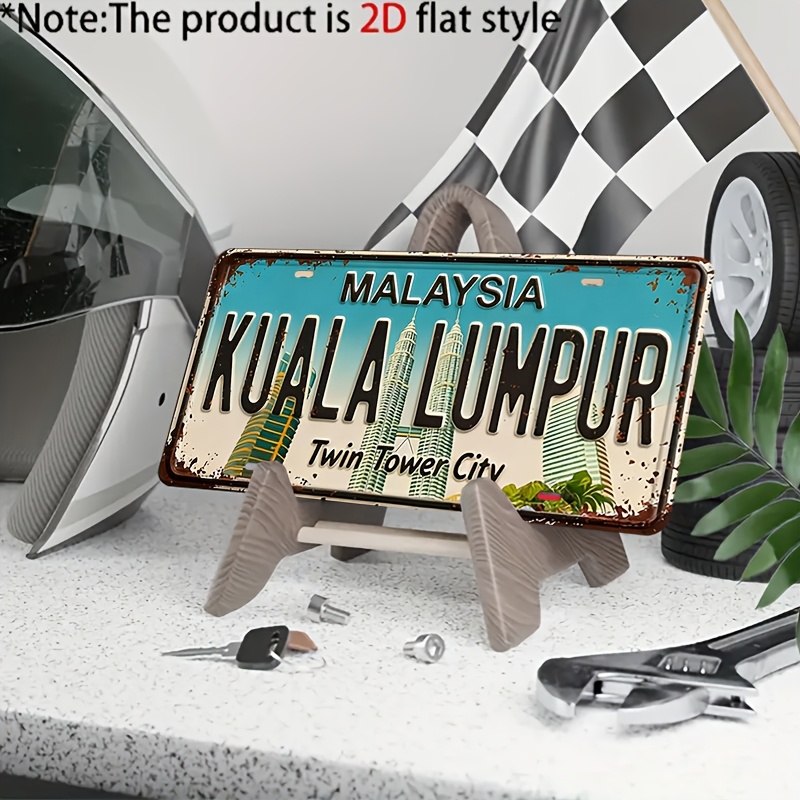 2Dフラット、1個入りヴィンテージクアラルンプールメタルナン - Home Decor Kuala Lumpur のレビューと価格