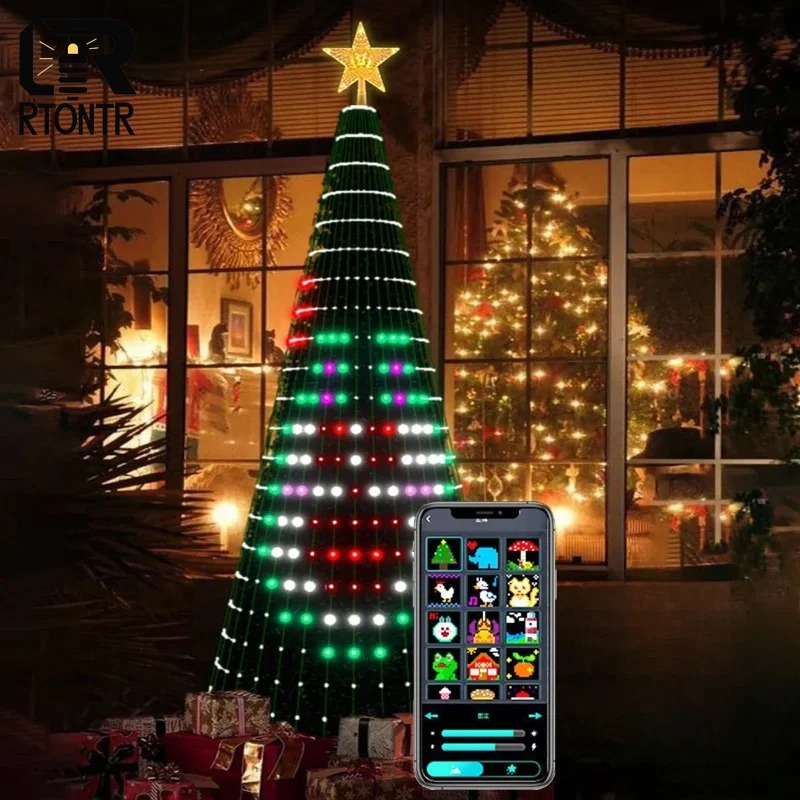 クリスマススターツリーライトRGB LED、Bluetoot - Home Decor Free App のレビューと価格