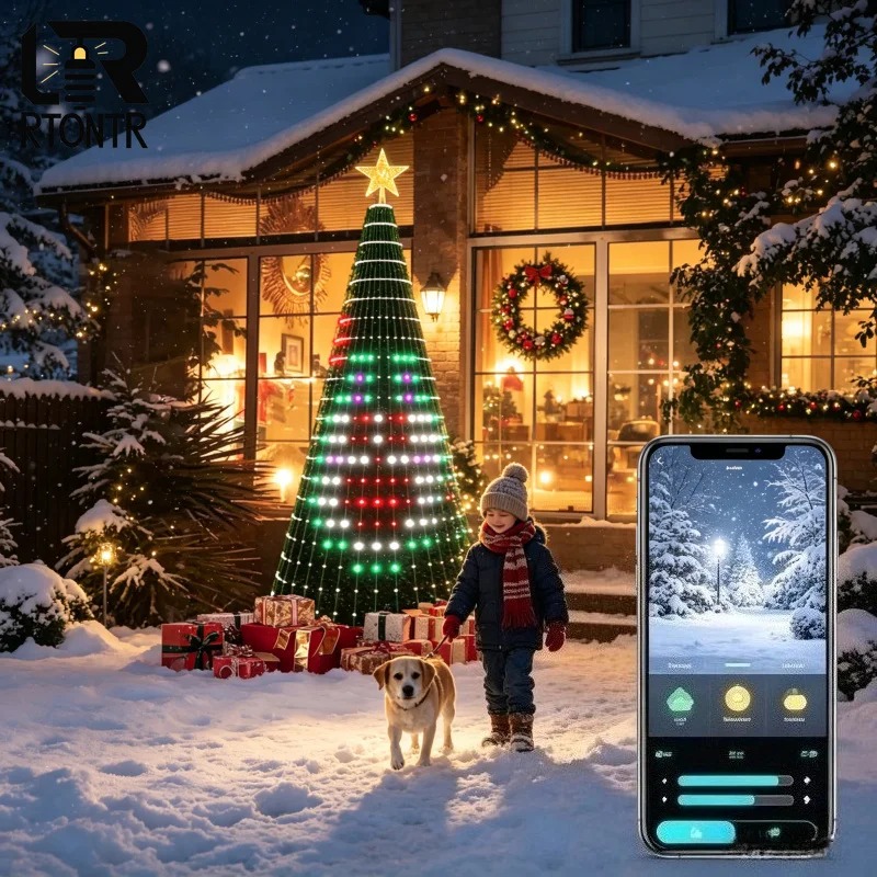 クリスマススターツリーライトRGB LED、Bluetoot - Home Decor Free App のレビューと価格