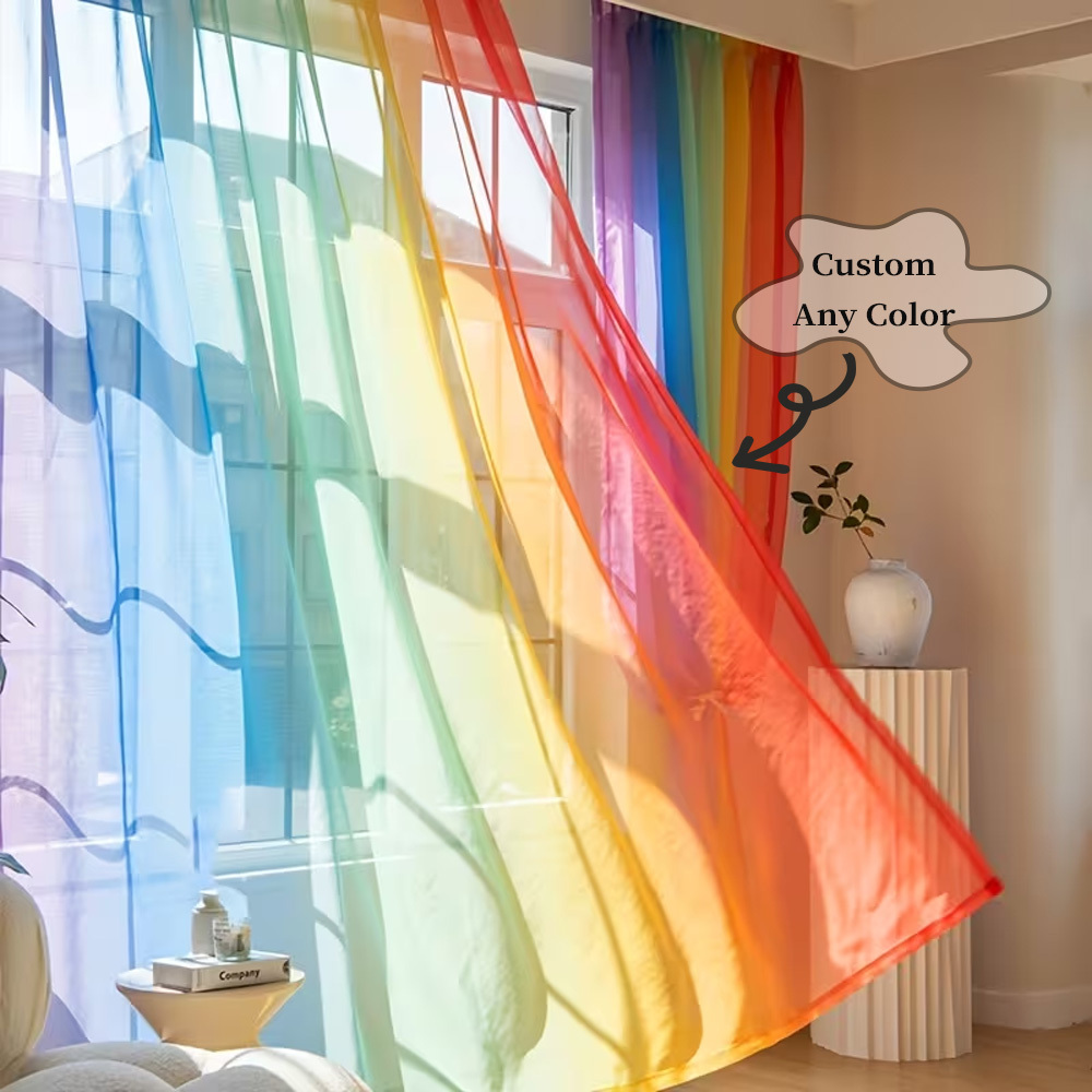 カスタム2Dフラット2枚組シアーカーテン、お好みのデザイン/ - Home Decor Curtains のレビューと価格