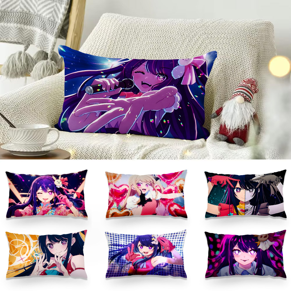 アニメ両面プリント長方形枕カバー,ai h-hoshinos - Home Decor Ai のレビューと価格