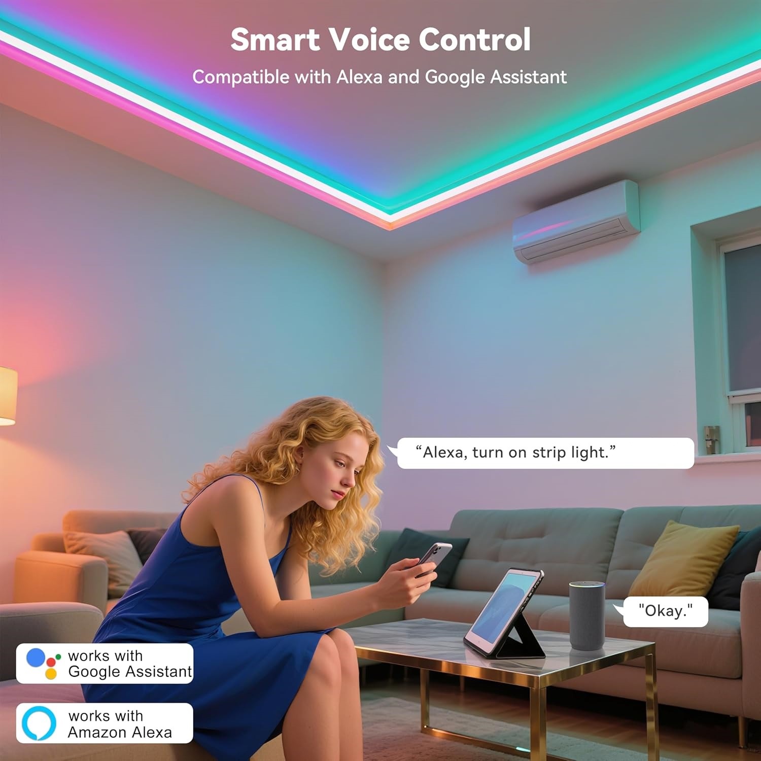 10M 20M 30M RGB LEDライトストリップ ルー - Home Decor Free App のレビューと価格