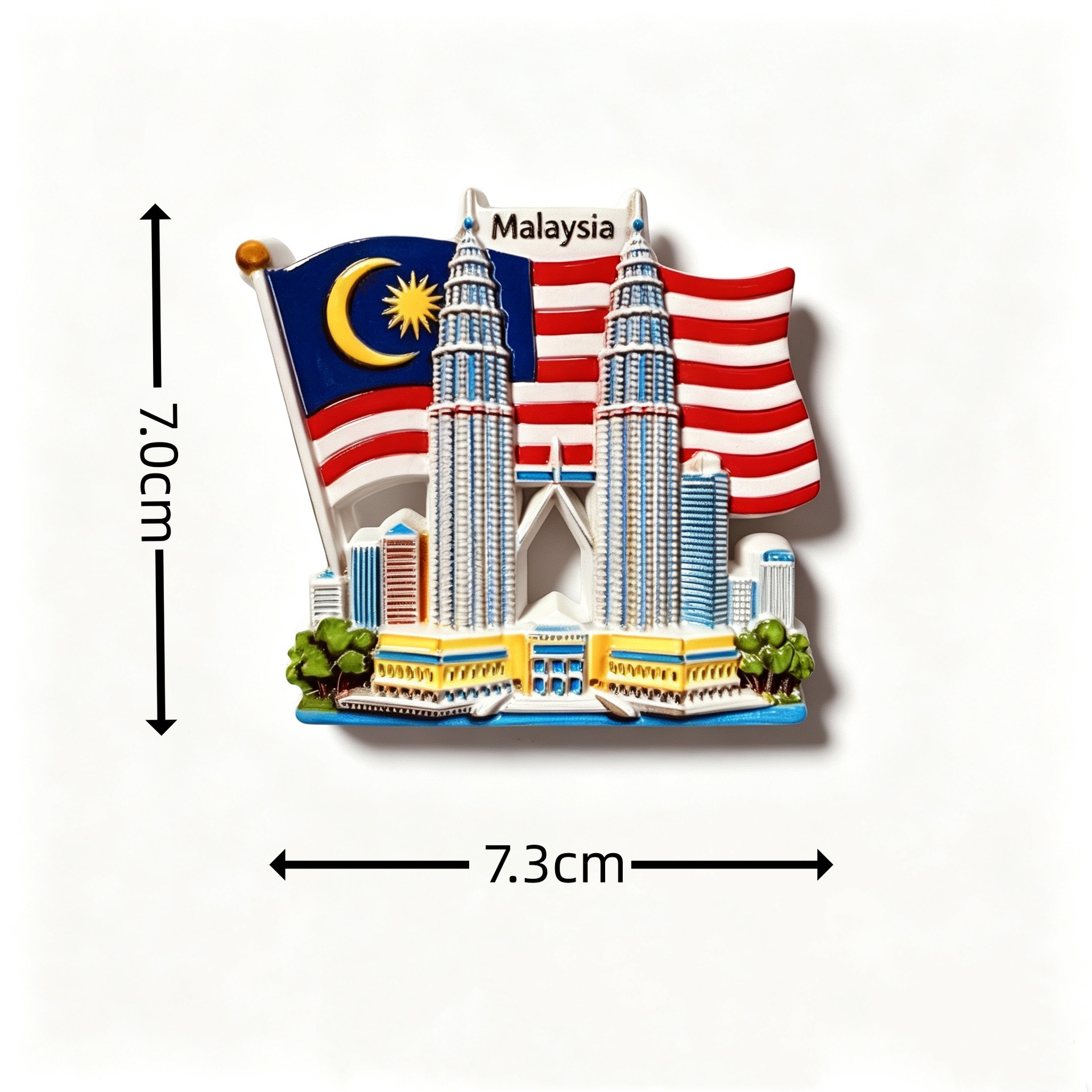 マレーシア観光土産 3D樹脂製冷蔵庫マグネット クアラルプル - Home Decor Kuala Lumpur のレビューと価格