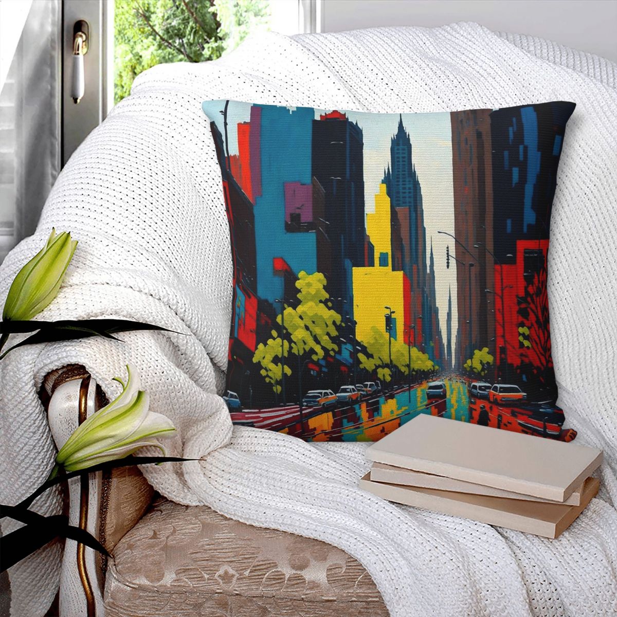 メルボルンオーストラリアシティエステティックスクエア枕カバー - Home Decor Melbourne のレビューと価格
