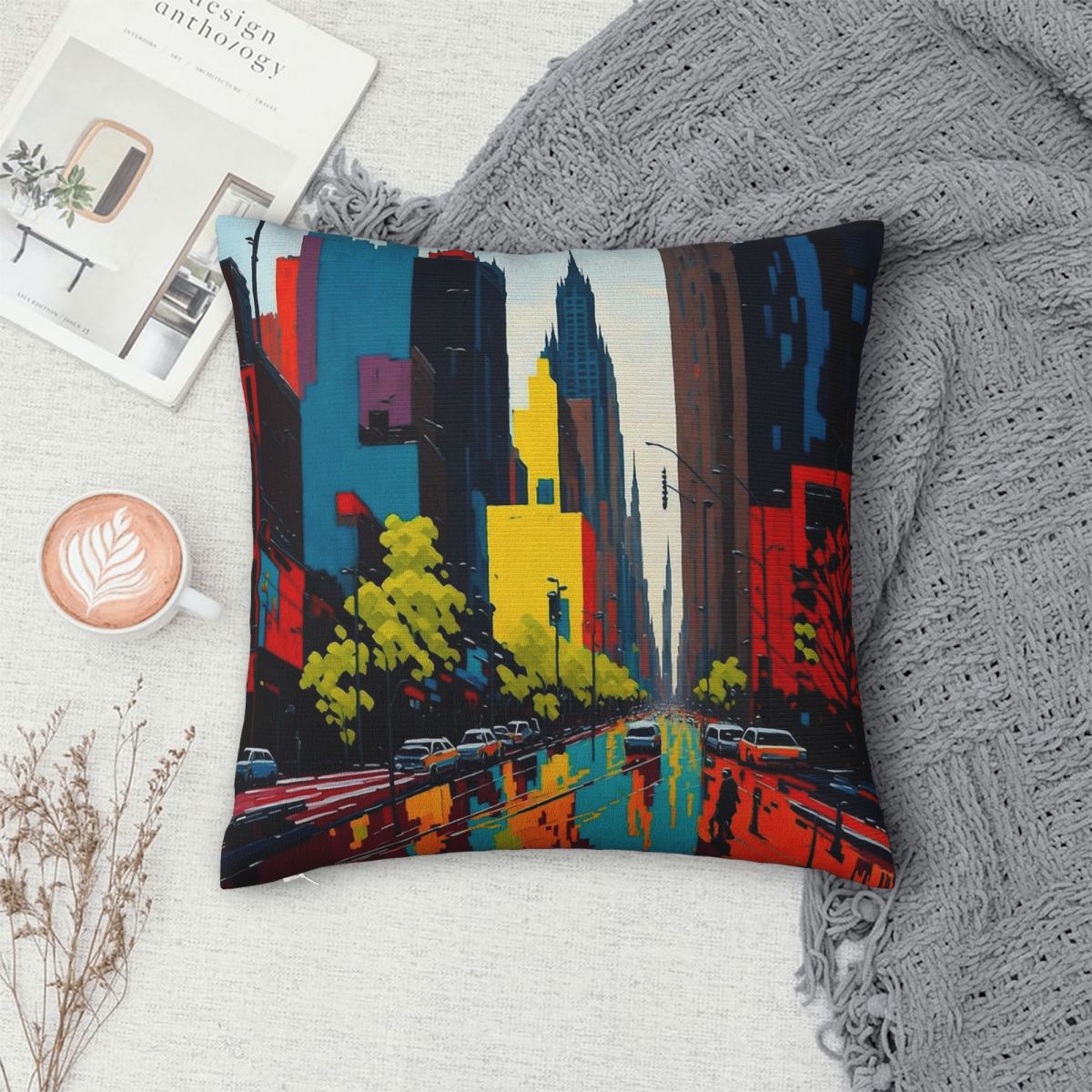 メルボルンオーストラリアシティエステティックスクエア枕カバー - Home Decor Melbourne のレビューと価格