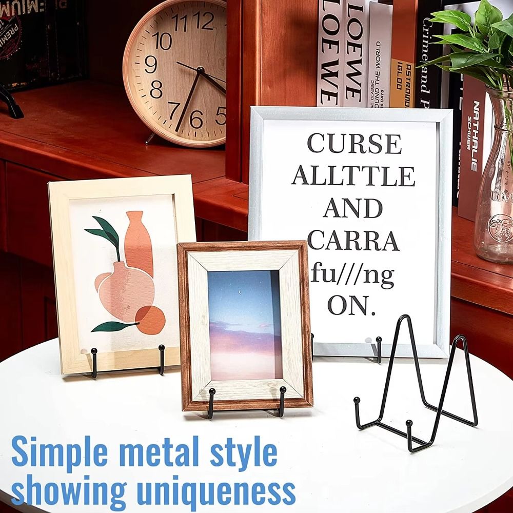 耐久性のある3/4/6インチフレームホルダー、金属製ブラック - Home Decor Magazine のレビューと価格