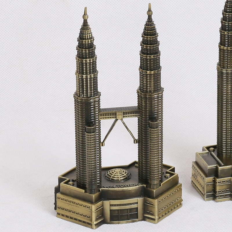 レトロ合金工芸品 クアラルプル ペトロナス双塔 モデル 旅行 - Home Decor Kuala Lumpur のレビューと価格