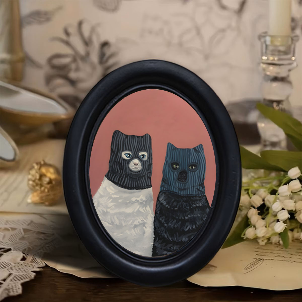 1個の個性的な強盗猫の壁飾り、フード付きの楽しい猫の置物、ユ - Home Decor Quirky のレビューと価格