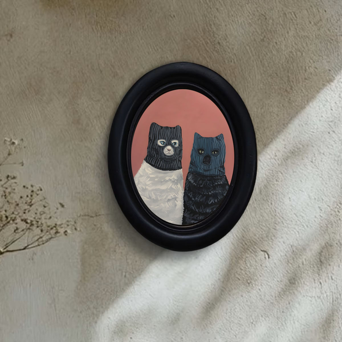 1個の個性的な強盗猫の壁飾り、フード付きの楽しい猫の置物、ユ - Home Decor Quirky のレビューと価格