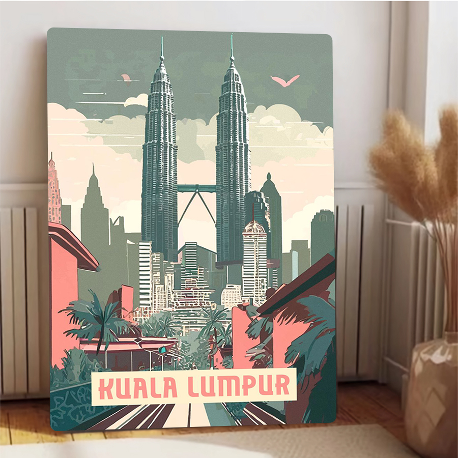 クアラルンプール スカイライン メタル ウォール アート ツ - Home Decor Kuala Lumpur のレビューと価格