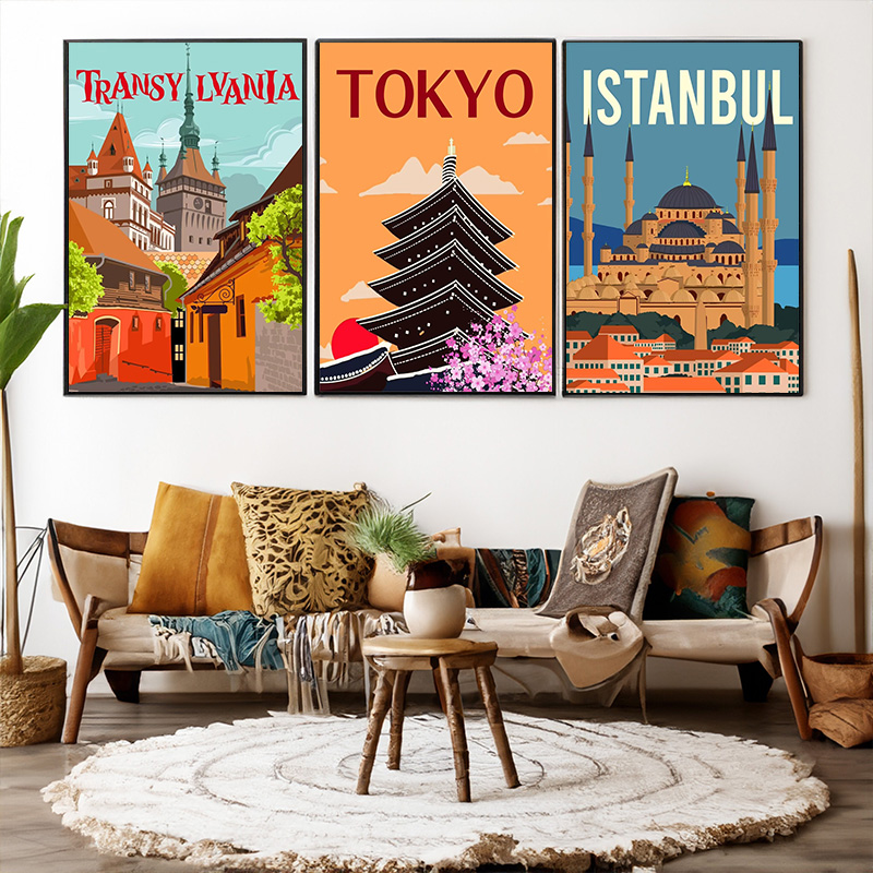 現代都市のランドマーク北京メキシコイタリアジャカルタレトロス - Home Decor Jakarta のレビューと価格