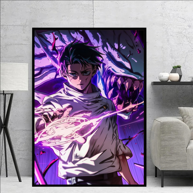 呪術廻戦 呪術廻戦 極悪少年ユタ・オコツ＆伏黒恵 キャンバス - Home Decor Painting のレビューと価格