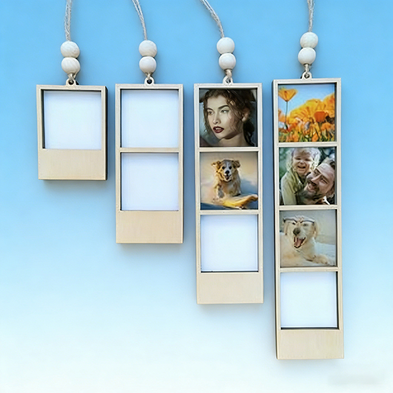 パーソナライズされたカスタマイズ小さな木製フォトフレーム吊り - Home Decor Frames のレビューと価格