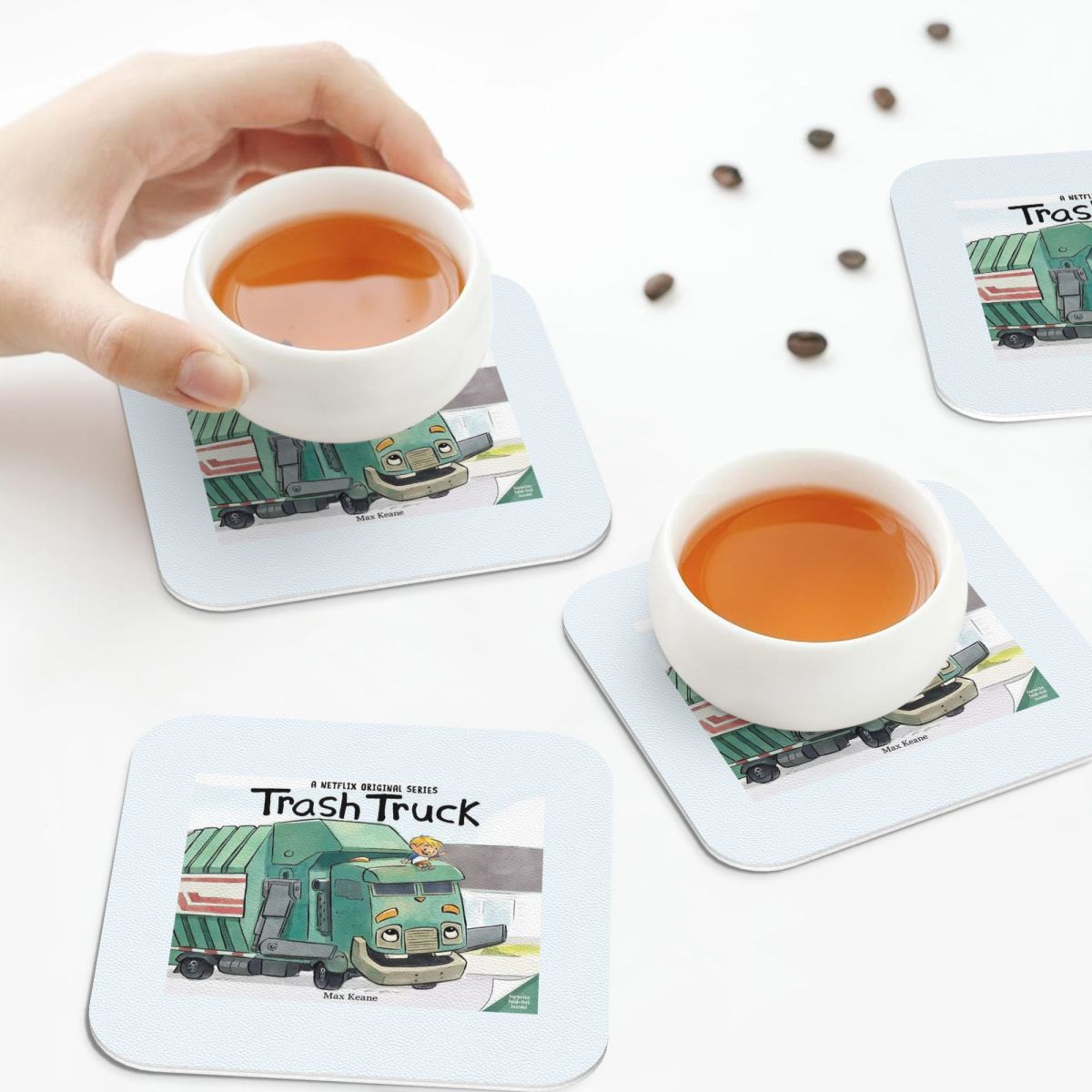 ゴミ収集車漫画 Netflix コースター PVC レザー  - Home Decor Netflix のレビューと価格