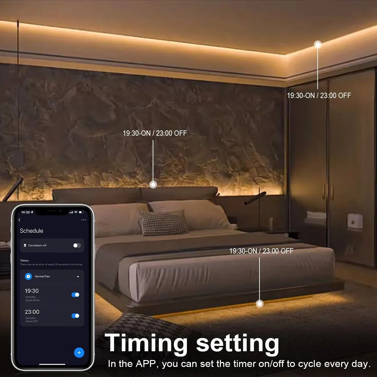 Tuya スマート COB LED ストリップライト、WiF - Home Decor Free App のレビューと価格
