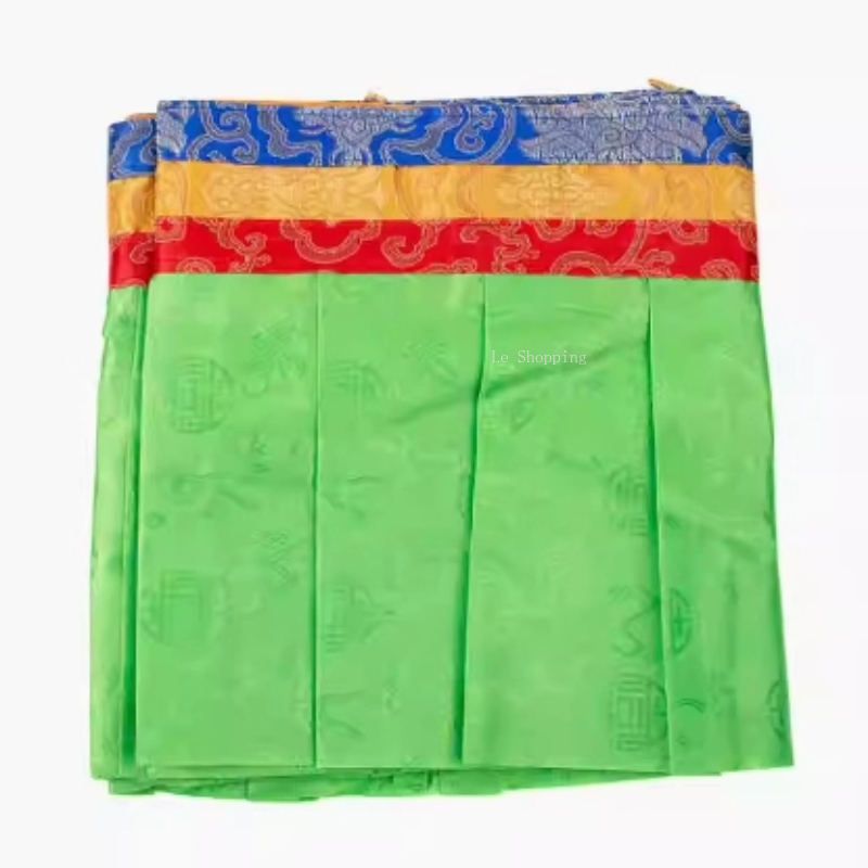 4.6 メートル白/黄色/緑/5 色チベットスタイルカーテン - Home Decor Curtains のレビューと価格
