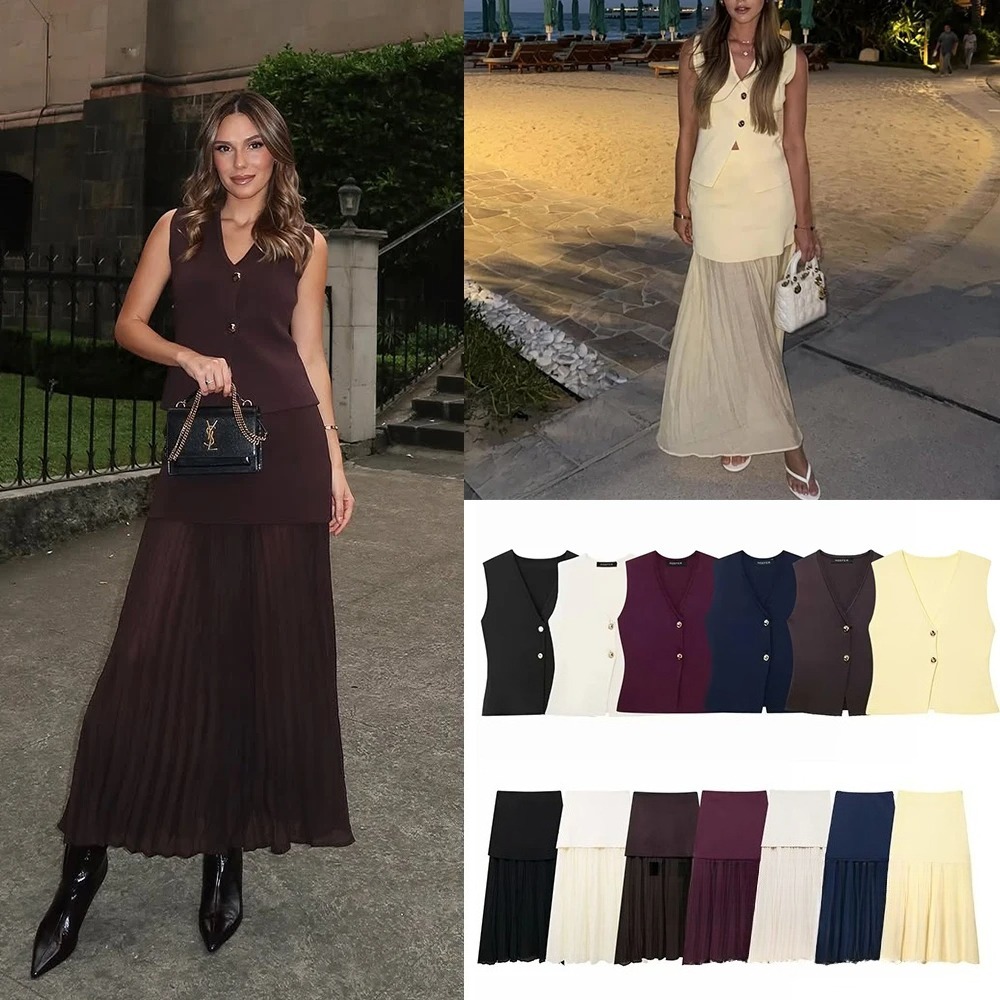 KONDALA ヴィンテージシック レディース ニットスーツ - Home Decor Zara のレビューと価格