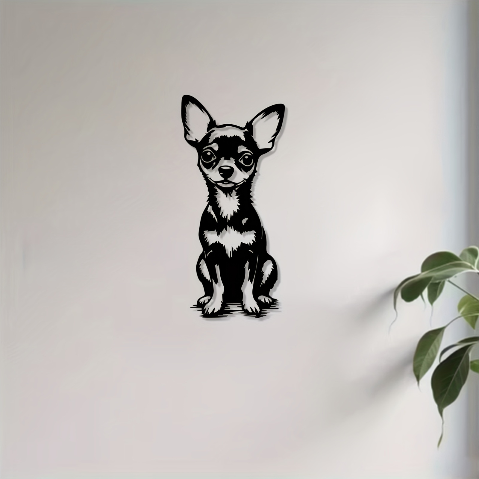 モダンメタルウォールアートかわいいチワワ像アルミ装飾耐久性の - Home Decor Quirky のレビューと価格