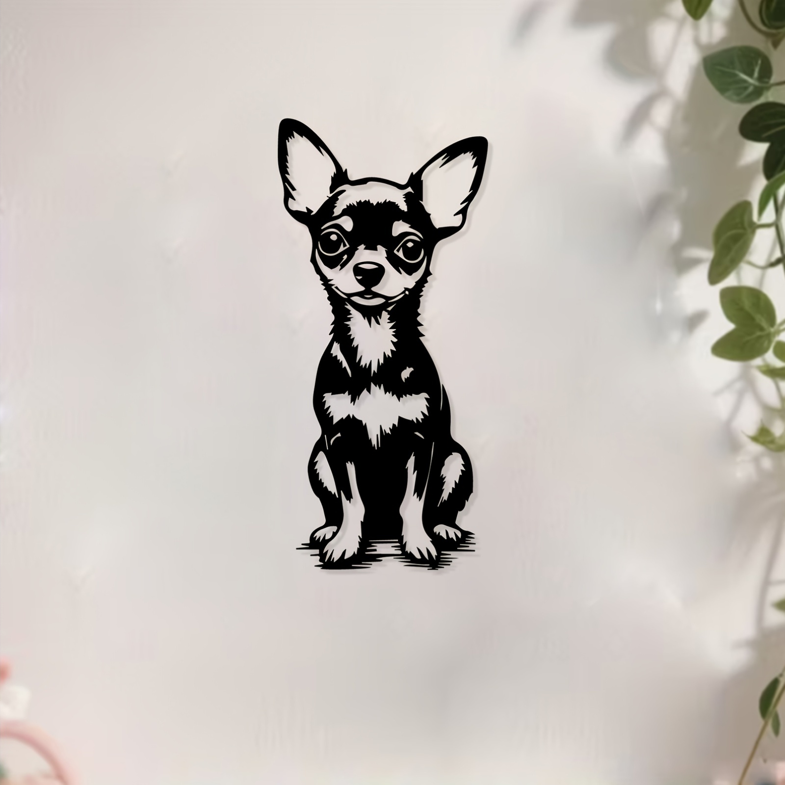 モダンメタルウォールアートかわいいチワワ像アルミ装飾耐久性の - Home Decor Quirky のレビューと価格