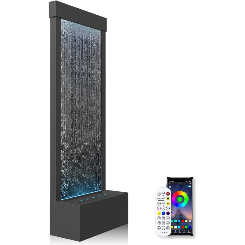 APP制御の多色LEDライト付き、モダンでシンプルな床置き型 - Home Decor Free App のレビューと価格