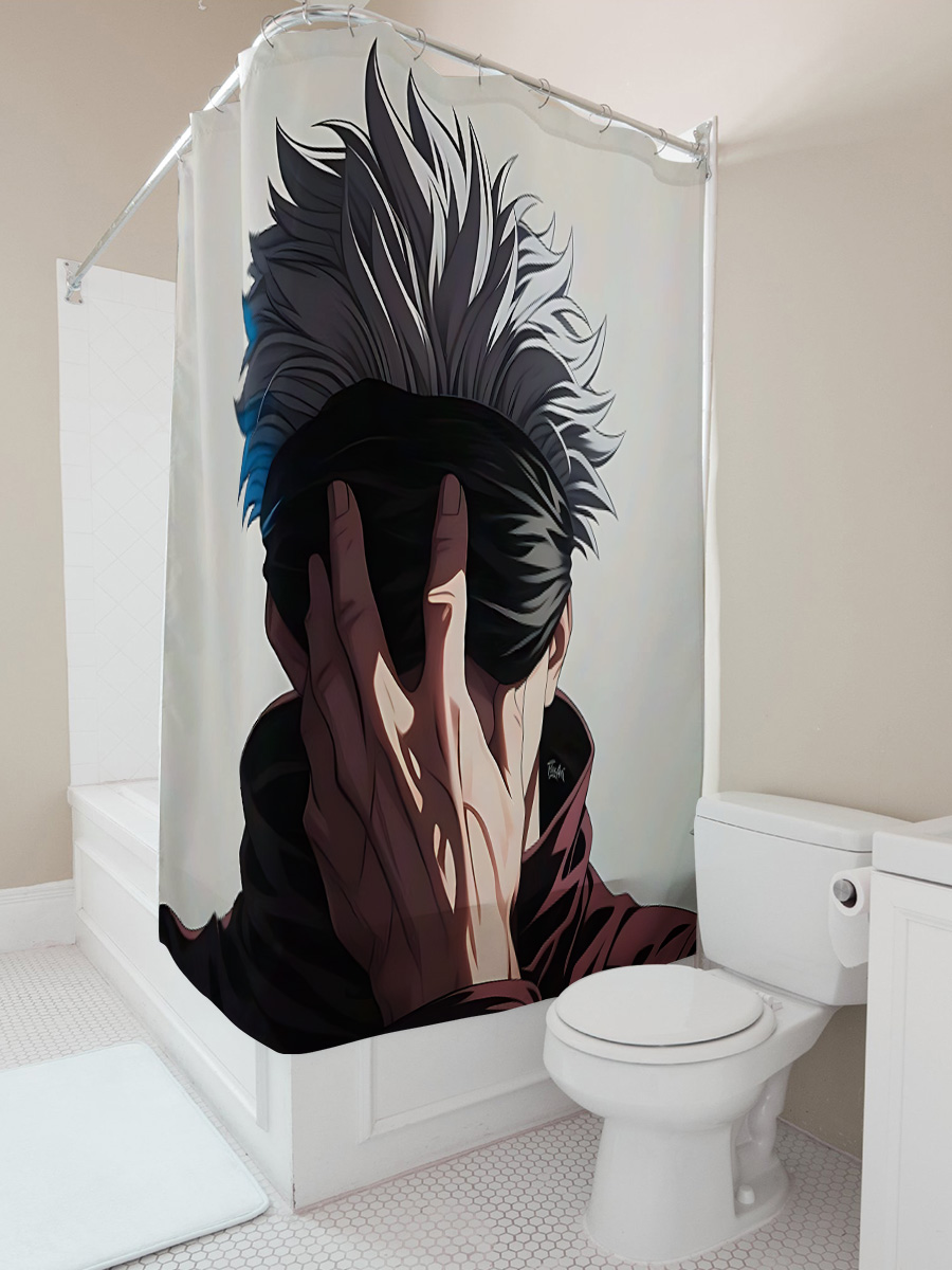 アニメスタイルのシャワーカーテン ユニークなデザイン ホーム - Home Decor Design Ideas のレビューと価格